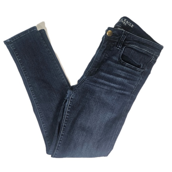 American Eagle Outfitters Denim - American Eagle Hi-Rise Jegging Jeans Womens 8 Blue Denim Super Super Stretch